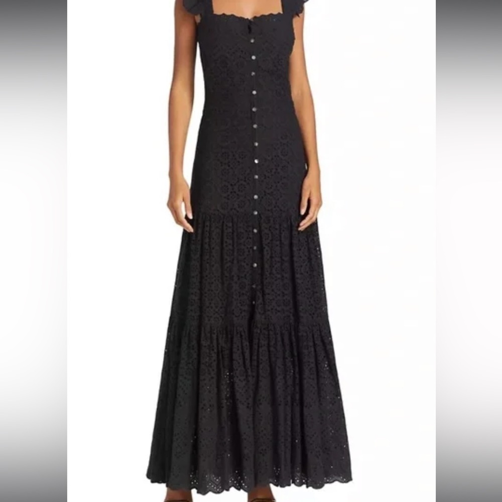 Veronica Beard
Aislin Eyelet Tiered Maxi Dress